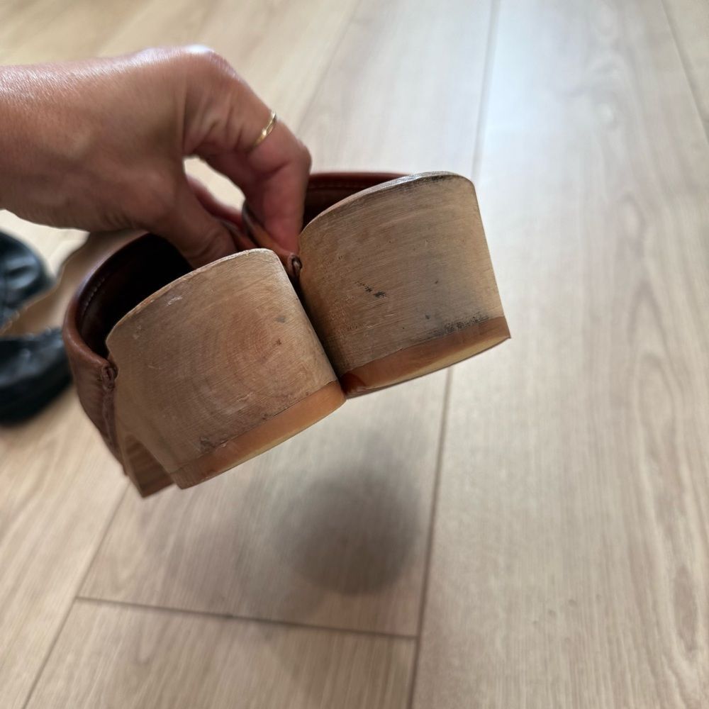Brown Leather Clogs - Picture 6 of 8